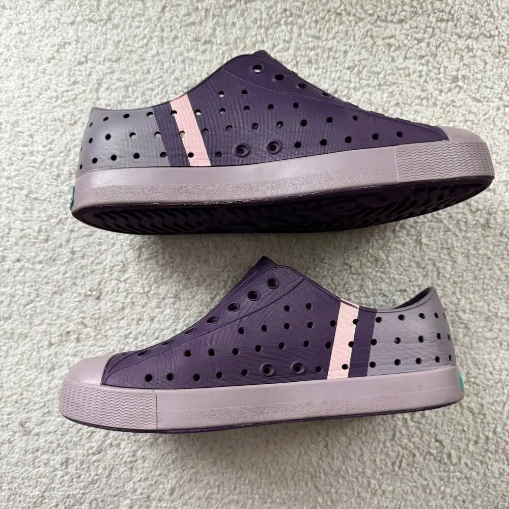 Native Jefferson Block Sneakers in Purple/Pink